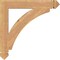 Ekena Millwork Thorton Arts & Crafts Smooth Bracket, Western Red Cedar, 3 1/2"W x 26"D x 26"H BKT04X26X26THR03SWR - alternate 4